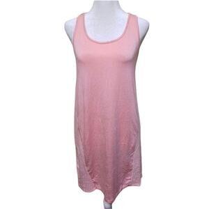 Marina Luna Mini Dress Womens Size S Soft Light Pink Sleeveless Minimalist Comfy